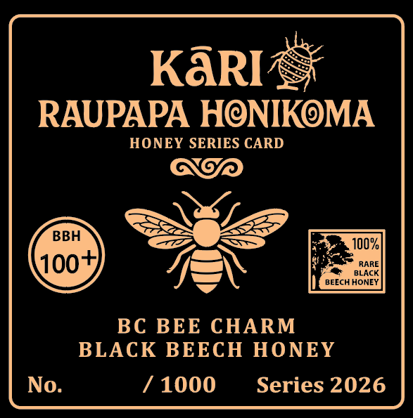 Bee Charm numbered limited Honey Series Card for BBH100+ and BBH115+